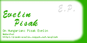 evelin pisak business card